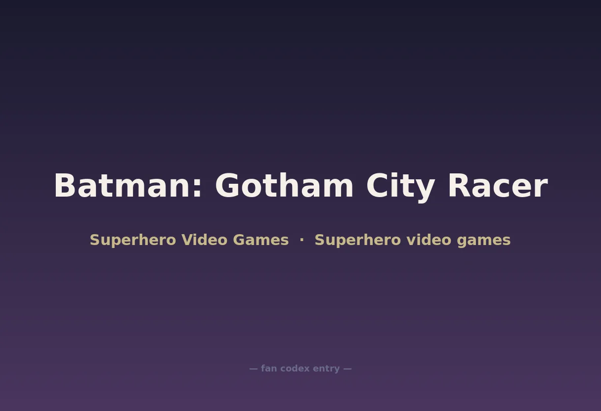Batman: Gotham City Racer