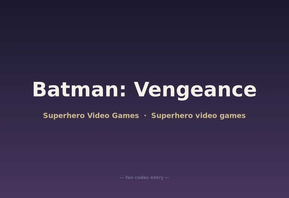 Batman: Vengeance